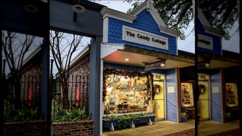 outside of The Candy Cottage
