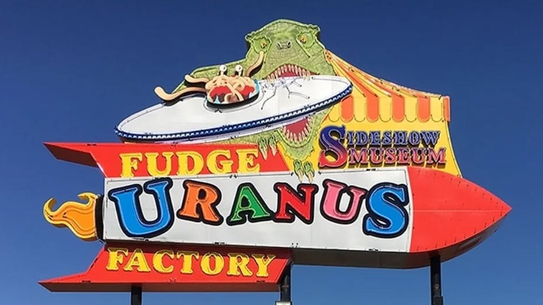 Uranus Fudge Factory sign