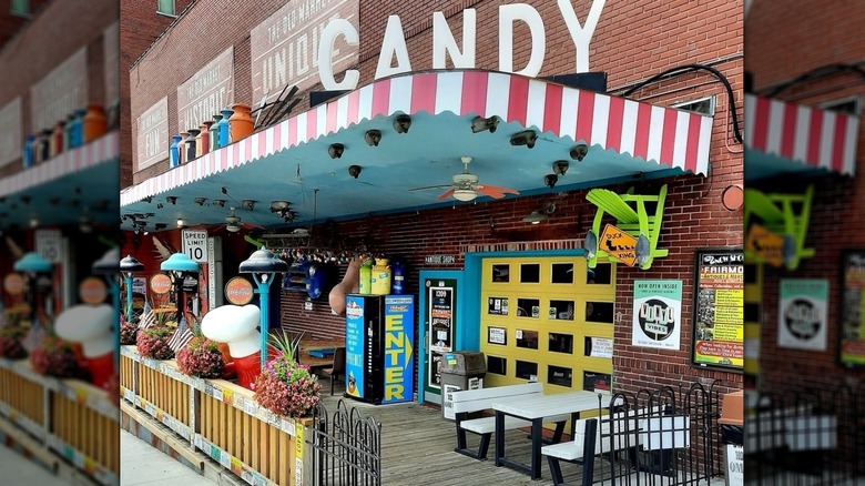 outside of Hollywood Candy store