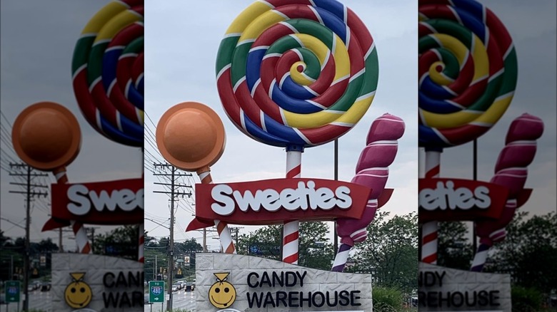 Sweeties Candy Warehouse sign