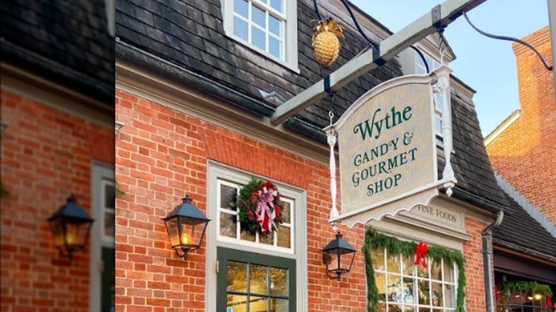 door and sign of Wythe Candy and Gourmet Shop