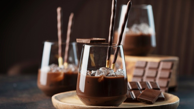 Chocolate and bourbon cocktail