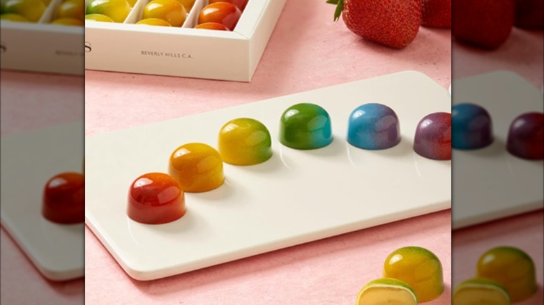 Multicolored chocolates from andSons.