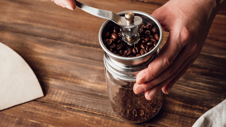 The Low-Tech Way To Grind Coffee Beans Without A Grinder