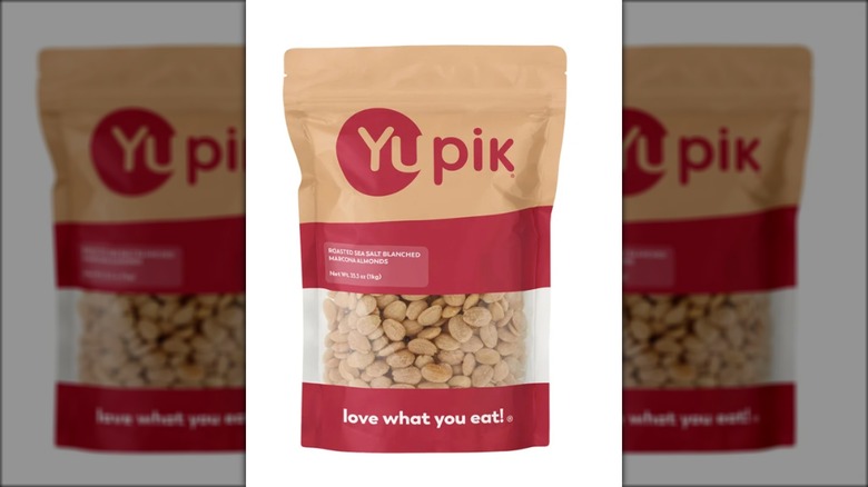 Bag of roasted almonds