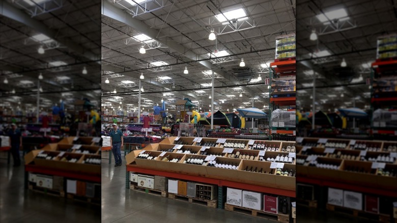 Costco wine selection in Indianapolis, Indiana.