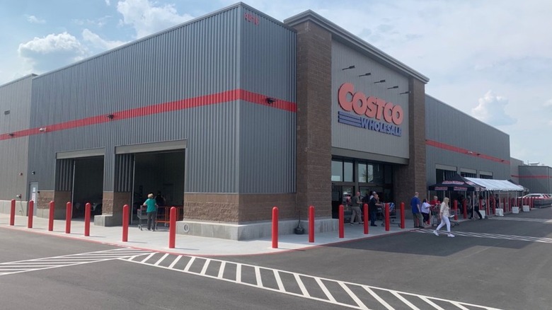 Costco storefront in North Tulsa, Oklahoma.