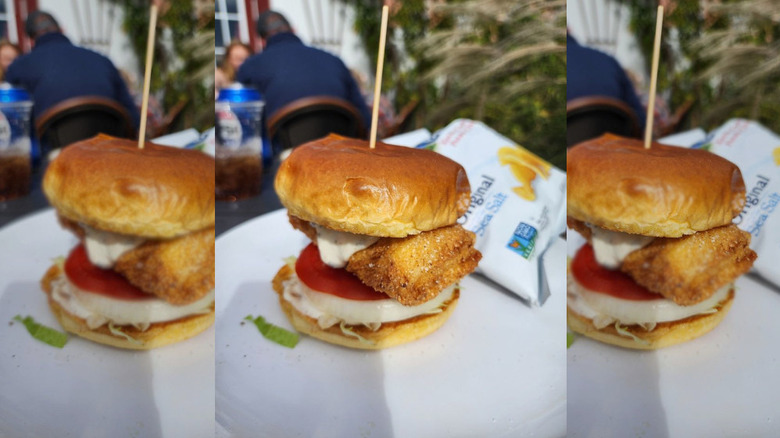 Fish sandwich from Harings in Conneticut