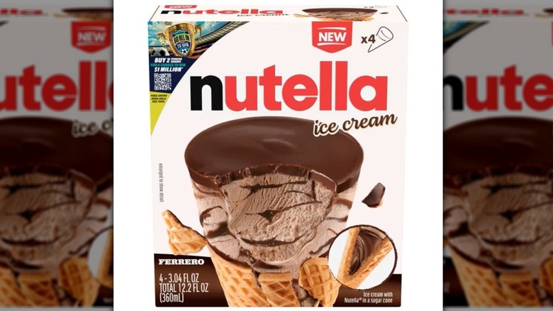 Box of Nutella Ice Cream Cones