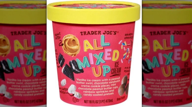 Pint of Trader Joe's All Mixed Up Ice Cream