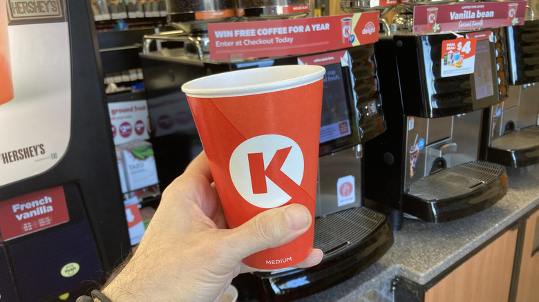Circle K hot chocolate cup