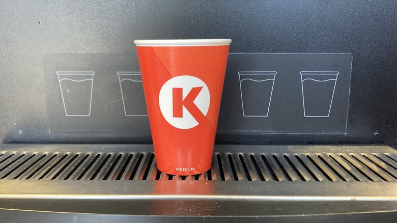 Circle K cup in drink station