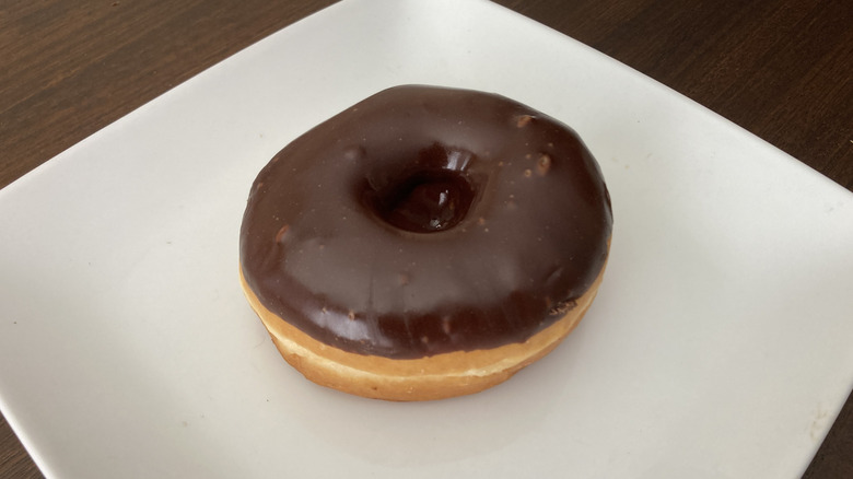 Chocolate glazed donut from Bashas grocery store bakery