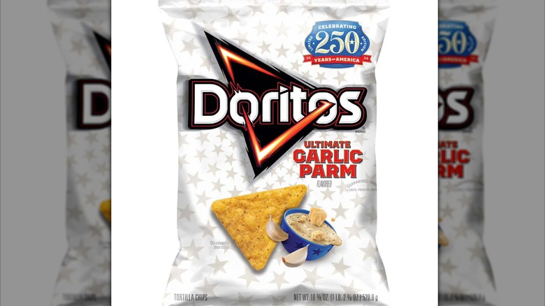 Bag of ultimate garlic parm Doritos chips