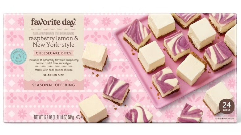 Package of Favorite Day frozen cheesecake mini bites