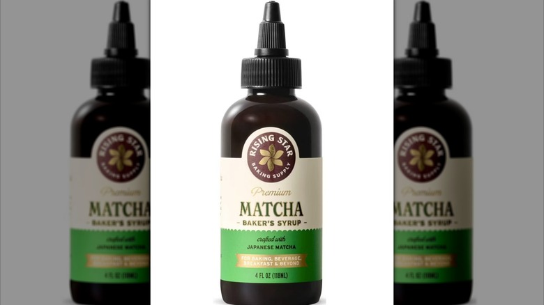 Bottle of Matcha Baker's Syrup