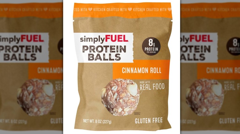Bag of cinnamon-flavored SimplyFUEL Protein Balls