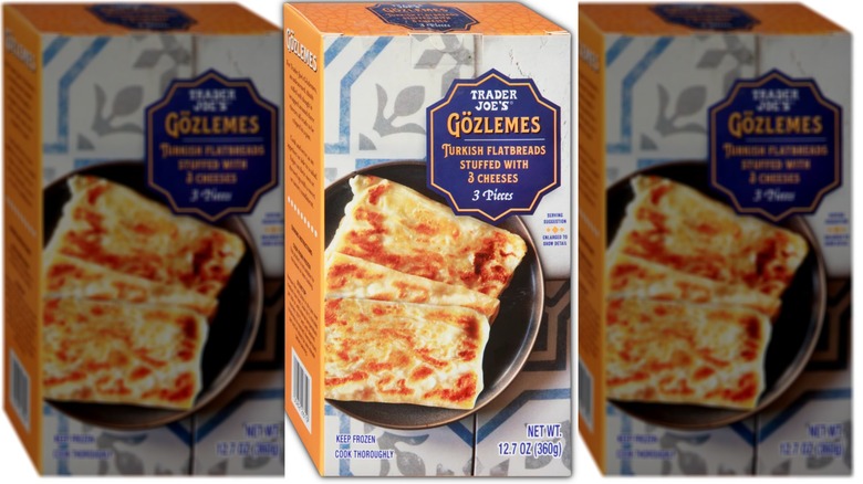Pack of stuffed Turkish flatbread sandwiches.