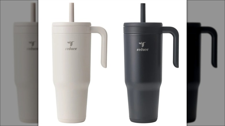 drinking tumblers with straw