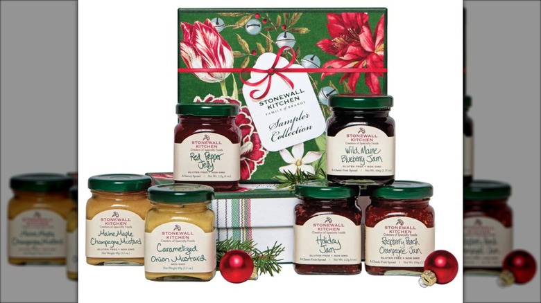 holiday jam and mustard gift set