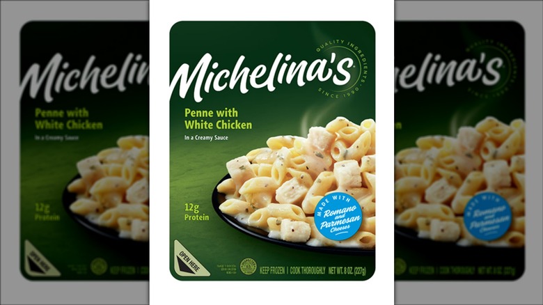 A pack of Michelina's penne with white chicken.