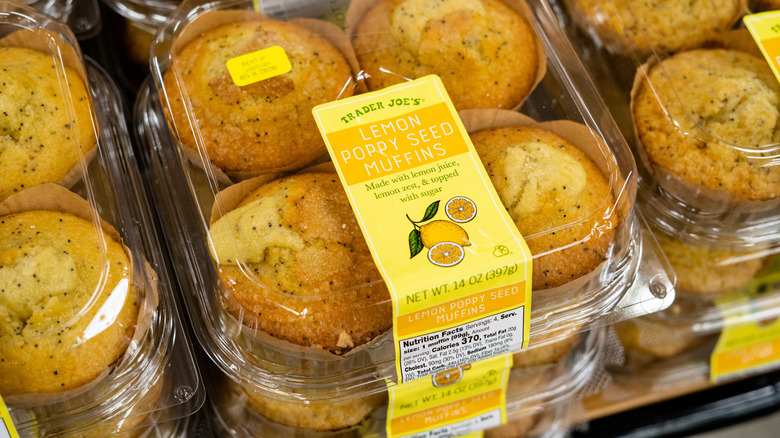 Lemon poppy seed muffins from Trader Joe's bakery