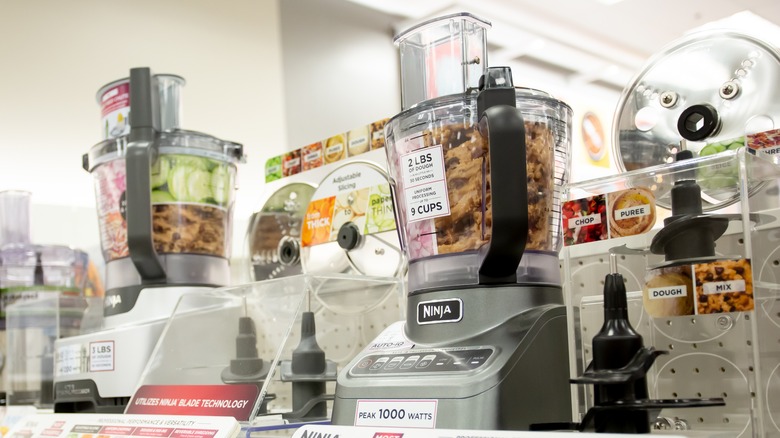 Ninja blenders on store shelf