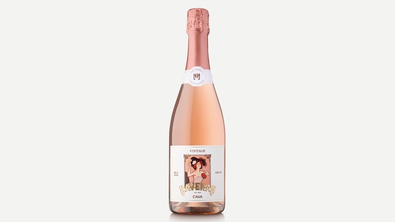 Bottle of Naveran Brut Rose Cava
