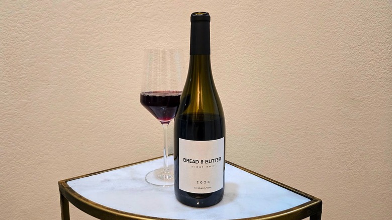 Bread & Butter Pinot Noir and glass