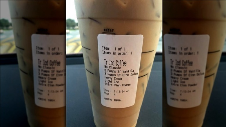 Iced cinnamon refresher