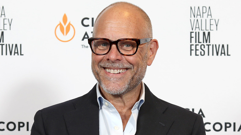 Alton Brown on red carpet at the Napa Valley Film Festival