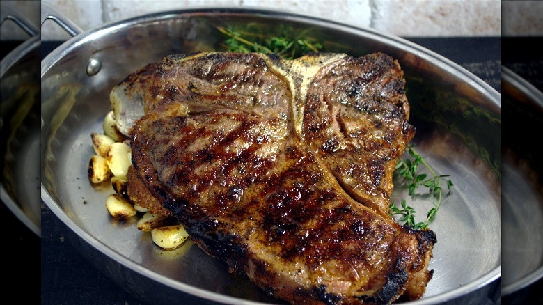 Prime 24 oz T-bone from 1700° Steakhouse.