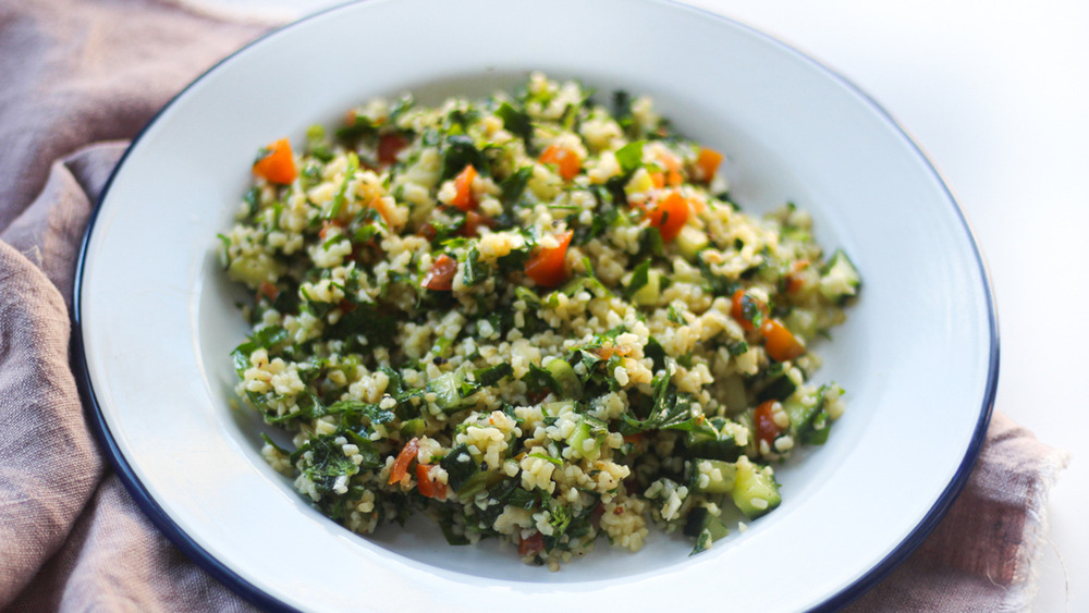 Tabbouleh plated