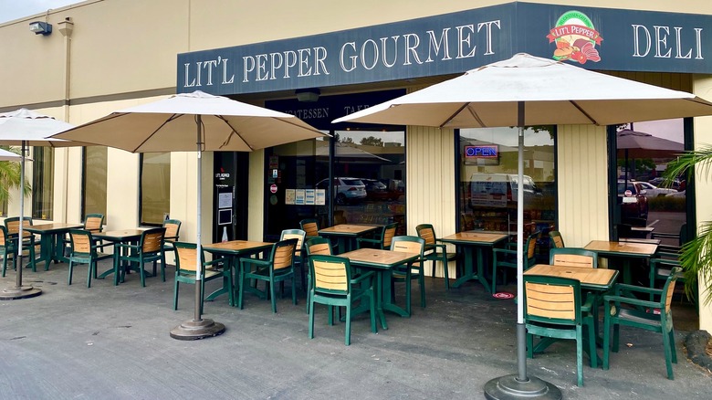 Exterior of Lit'l Pepper Gourmet restaurant 