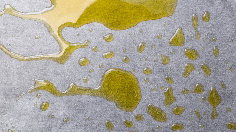 Oil on parchment paper