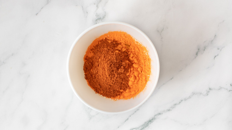 seasonings in a white bowl