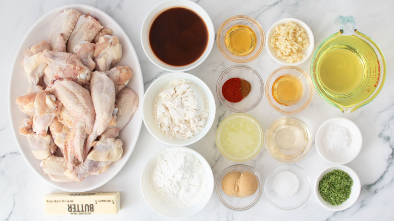 Ingredients for Wingstop fiery lime wings