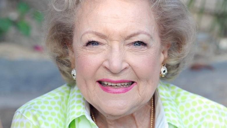 Betty White close-up