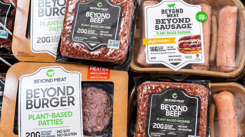 Packs of Beyond Meat