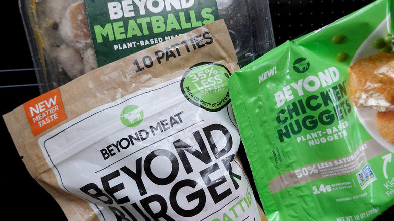 Assortment of Beyond Meat products