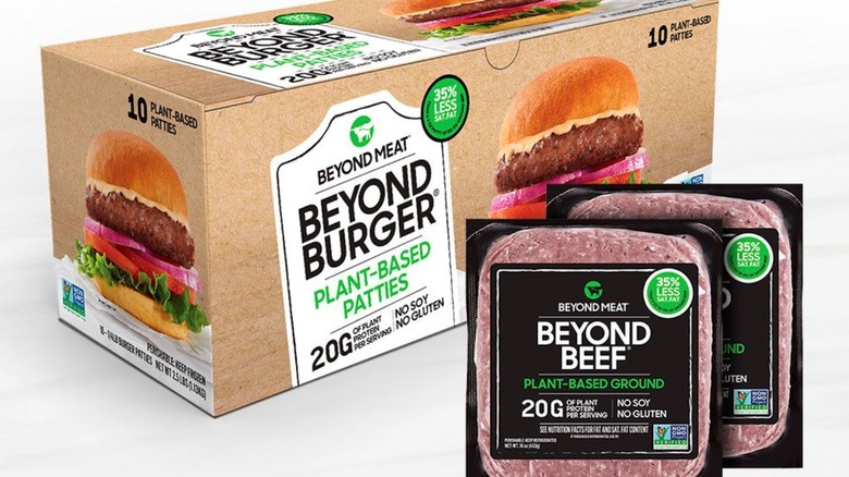 Beyond burger and Beyond beef products