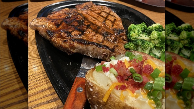 Outback steak and baked potato