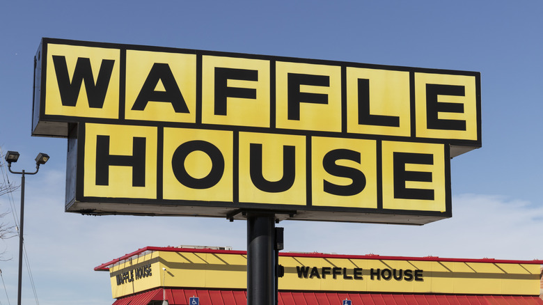 Waffle House restaurant and sign