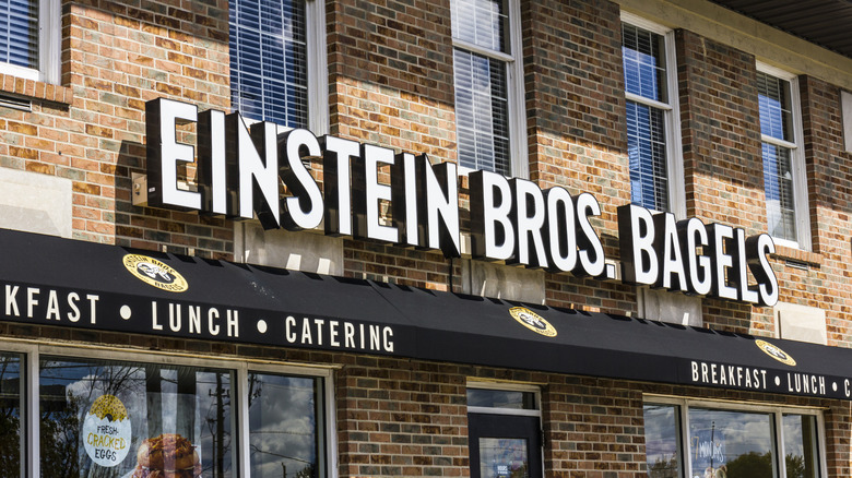 Einstein Bros. Bagels brick exterior