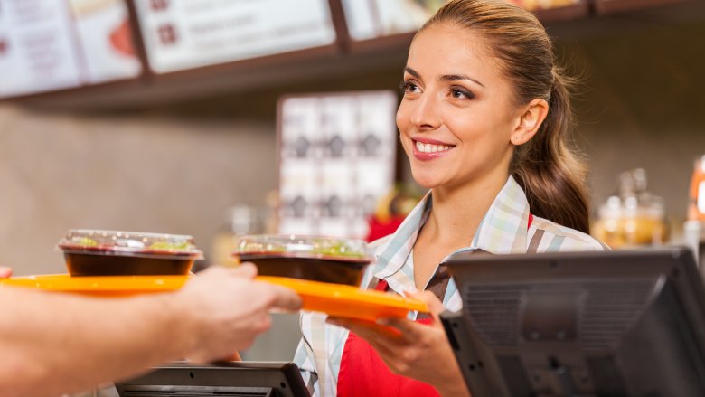 fast food counter