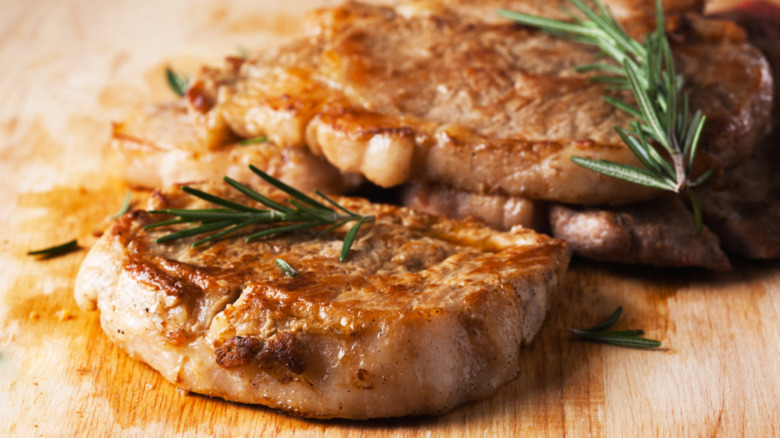 grilled pork chops