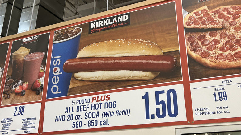 costco food court menu board