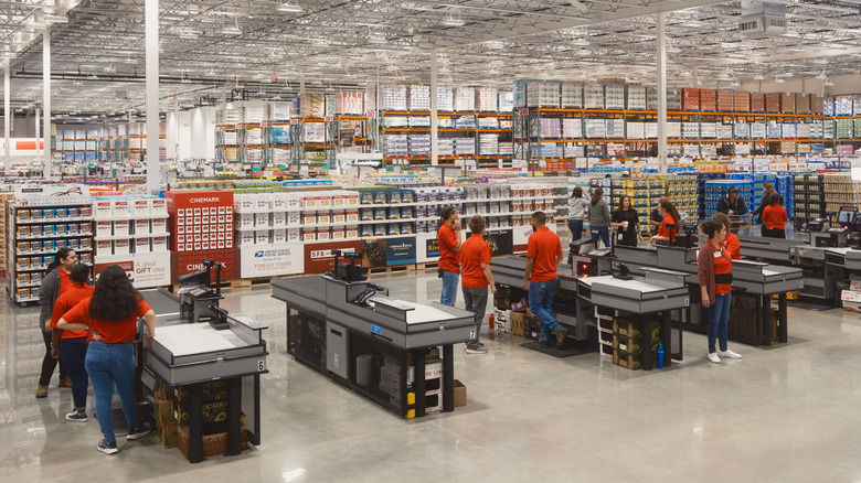 Costco checkout counters