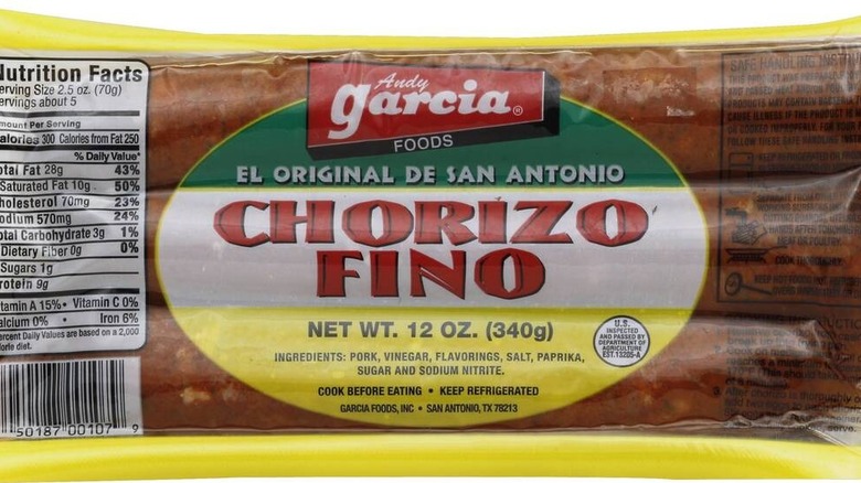 Packaging for Garcia Foods' Original Fine Chorizo