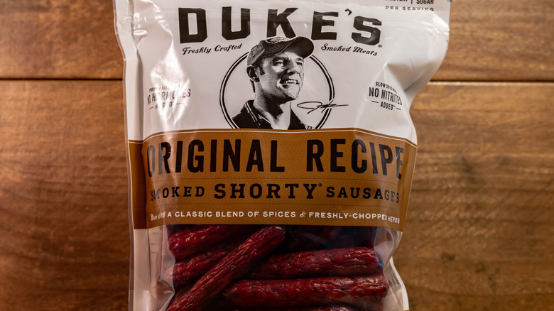 Duke's Smoked Shorty Sausages package